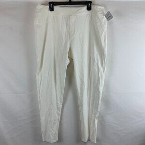Fresh Produce FreshFit Solid Pull On Pant 2X White New NWT